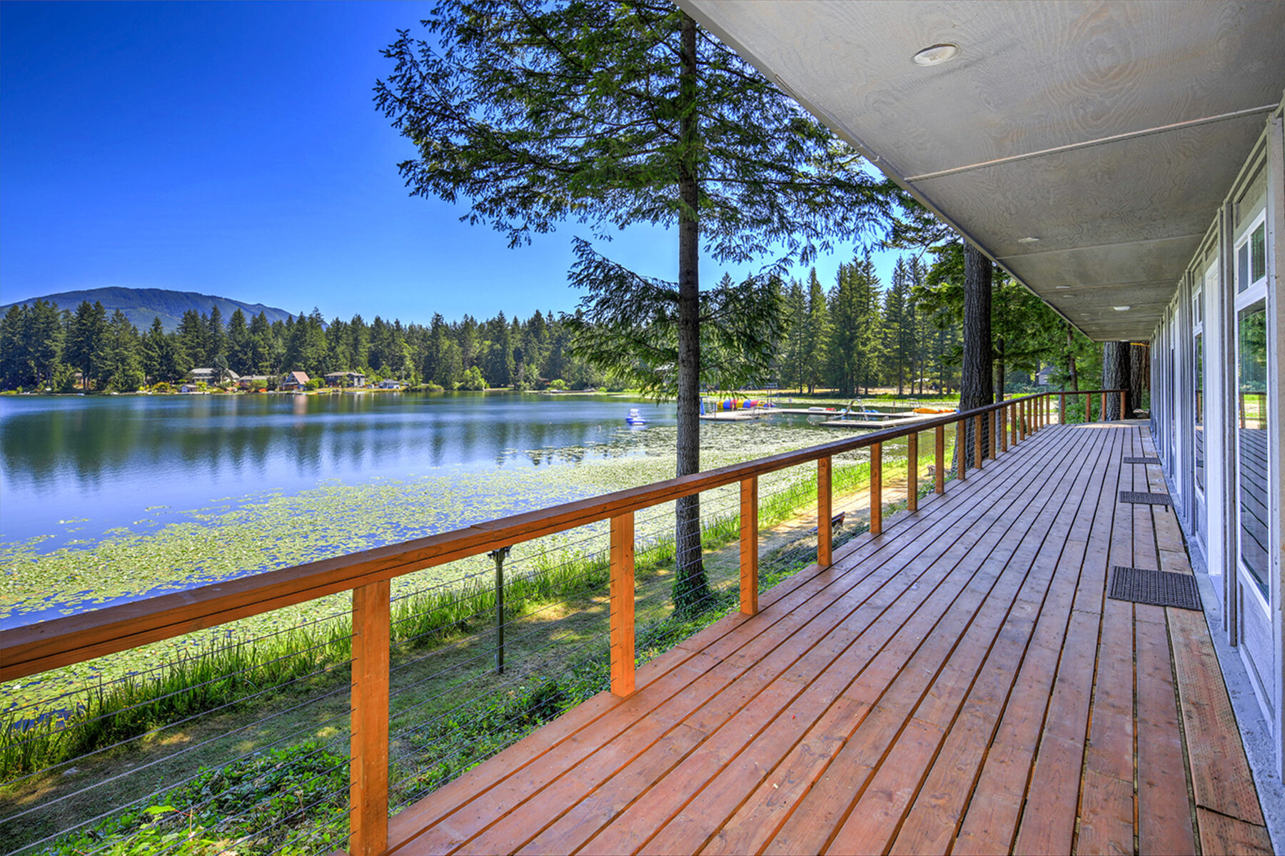 Lake Retreat Camp dock and deck view